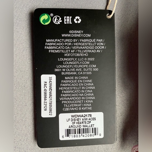 Loungefly | Disney Alice in Wonderland Ace of Hearts Wallet - Picture 12 of 12